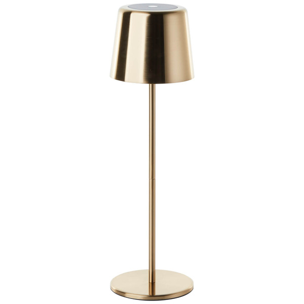 Brilliant Xaana LED Außentischleuchte 37cm 4W IP44 Messing Gebürstet USB G40939/18
