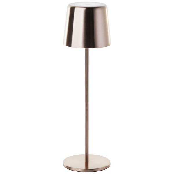 Brilliant Xaana LED Außentischleuchte 37cm 4W IP44 Helles Kupfer USB G40939/29