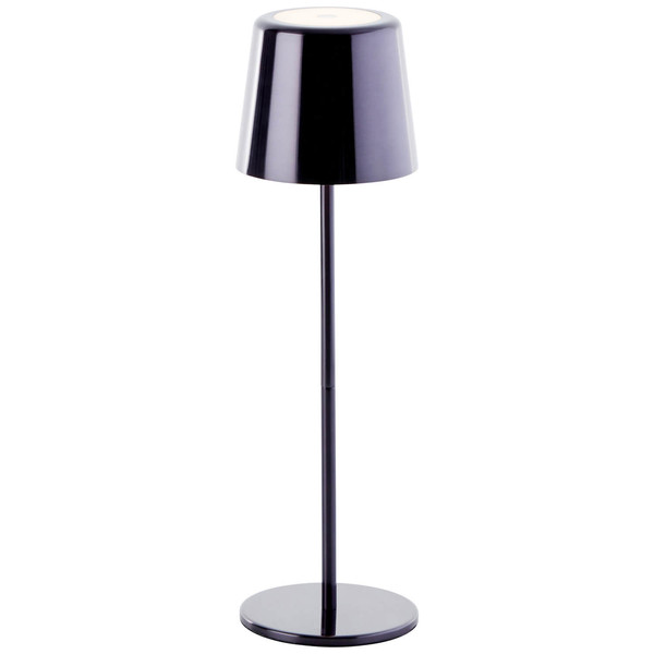 Brilliant Xaana LED Außentischleuchte 37cm 4W IP44 Schwarz Verchromt USB G40939/76