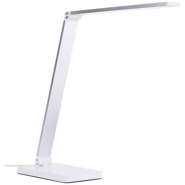 Brilliant Florence LED Tischleuchte 38cm 5W Weiß USB, Wireless charging G60090/05