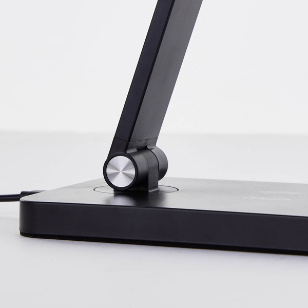 Brilliant Florence LED Tischleuchte 38cm 5W Schwarz USB, Wireless charging G60090/06