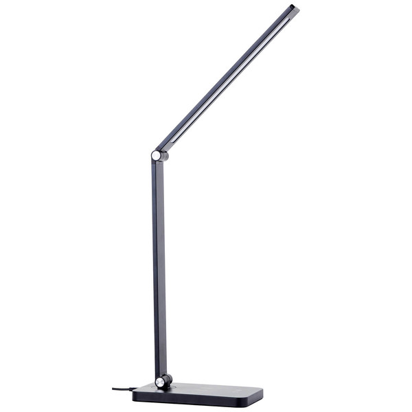 Brilliant Florence LED Tischleuchte 38cm 5W Schwarz USB, Wireless charging G60090/06