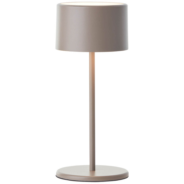 Brilliant Helio LED Tischleuchte LED 21cm 2W Warmweiß Taupe USB G60181A20