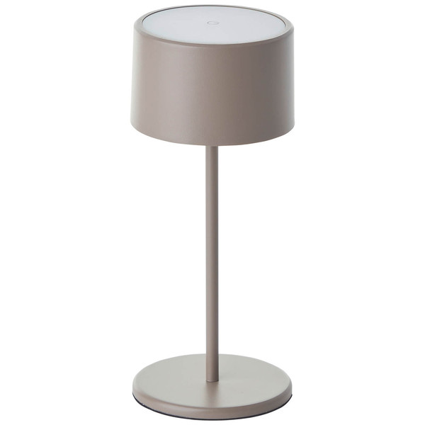 Brilliant Helio LED Tischleuchte LED 21cm 2W Warmweiß Taupe USB G60181A20