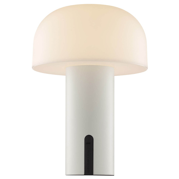 Brilliant Mattis LED Tischleuchte LED 21cm 2,5W Extra Warmweiss IP44 Beige Weiß G60305/09