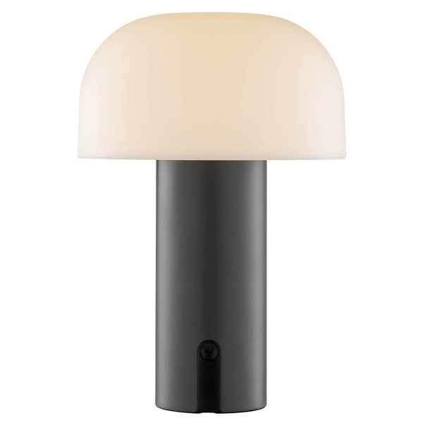 Brilliant Mattis LED Tischleuchte LED 21cm 2,5W Extra Warmweiss IP44 Grau Weiß G60305/22