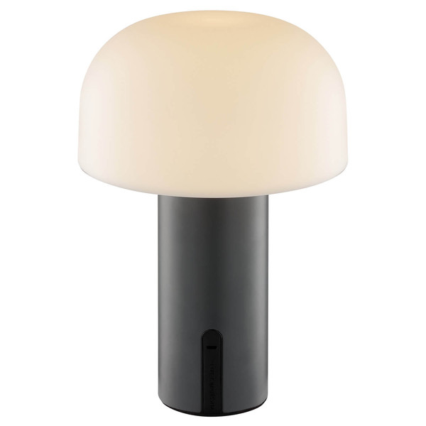 Brilliant Mattis LED Tischleuchte LED 21cm 2,5W Extra Warmweiss IP44 Grau Weiß G60305/22