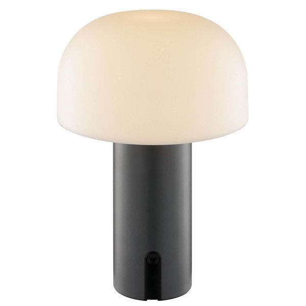 Brilliant Mattis LED Tischleuchte LED 21cm 2,5W Extra Warmweiss IP44 Grau Weiß G60305/22