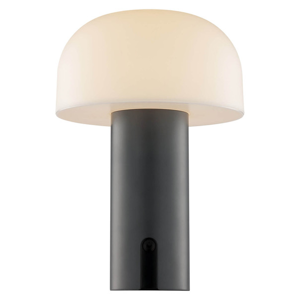 Brilliant Mattis LED Tischleuchte LED 21cm 2,5W Extra Warmweiss IP44 Grau Weiß G60305/22