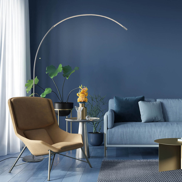 Brilliant Bow LED Stehleuchte 179cm 14W Aluminium G70611/21