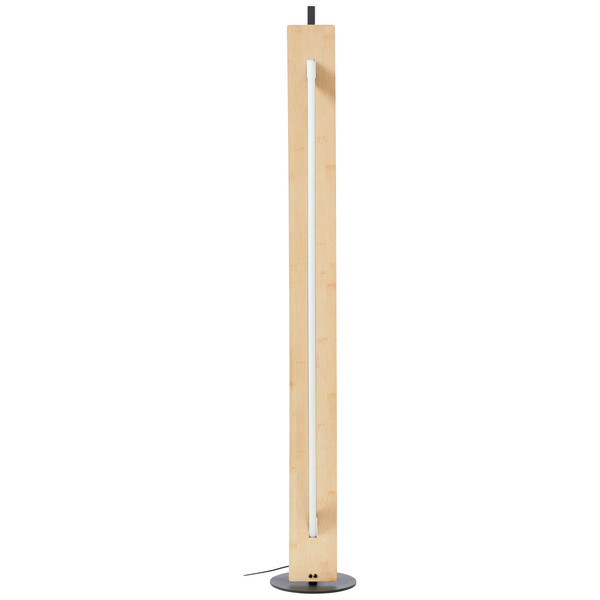 Brilliant Visby LED Stehleuchte 120cm 18W Warmweiß Schwarz Natur G70900/76