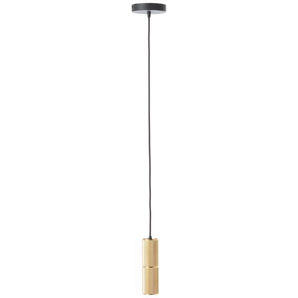 Brilliant Marty LED Pendelleuchte 12,5cm GU10 5W/5W Warmweiß Sand Schwarz Matt Gold G80050/86
