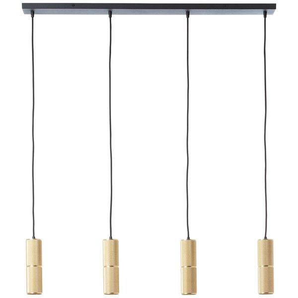 Brilliant Marty LED Pendelleuchte 4-flammig GU10 5W/5W Warmweiß Sand Schwarz Matt Gold G80052/86