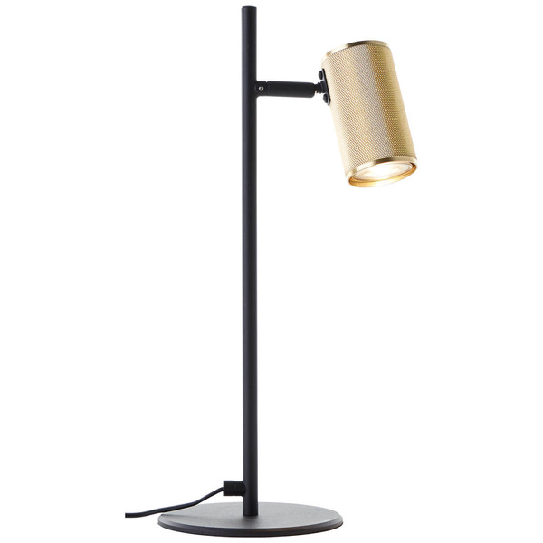Brilliant Marty LED Tischleuchte 40cm GU10 5W/5W Warmweiß Sand Schwarz Matt Gold G80053/86