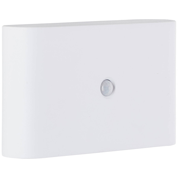 Brilliant Xino LED Außenwandleuchte mit Bewegungsmelder 3W Warmweiß IP44 Weiß Bewegungsmelder, USB, Magnet G80605/05