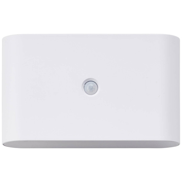 Brilliant Xino LED Außenwandleuchte mit Bewegungsmelder 3W Warmweiß IP44 Weiß Bewegungsmelder, USB, Magnet G80605/05