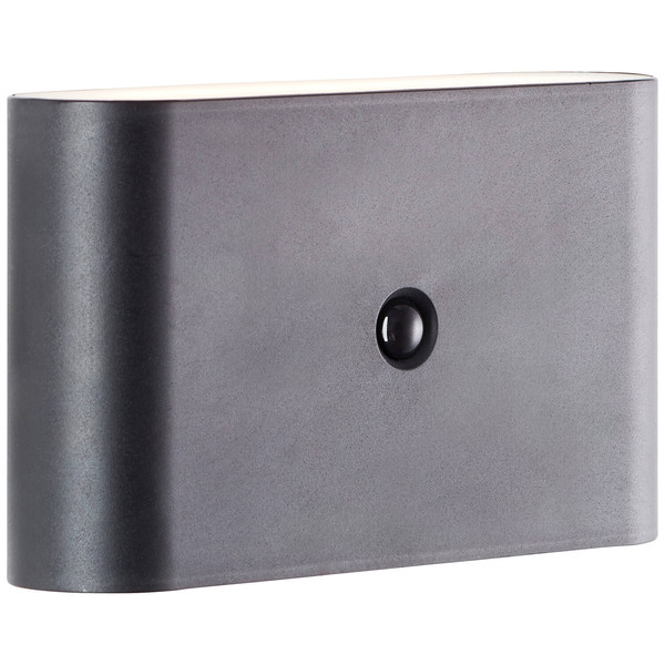 Brilliant Xino LED Außenwandleuchte mit Bewegungsmelder 3W Warmweiß IP44 Schwarz Bewegungsmelder, USB, Magnet G80605/06