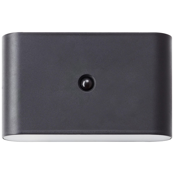 Brilliant Xino LED Außenwandleuchte mit Bewegungsmelder 3W Warmweiß IP44 Schwarz Bewegungsmelder, USB, Magnet G80605/06