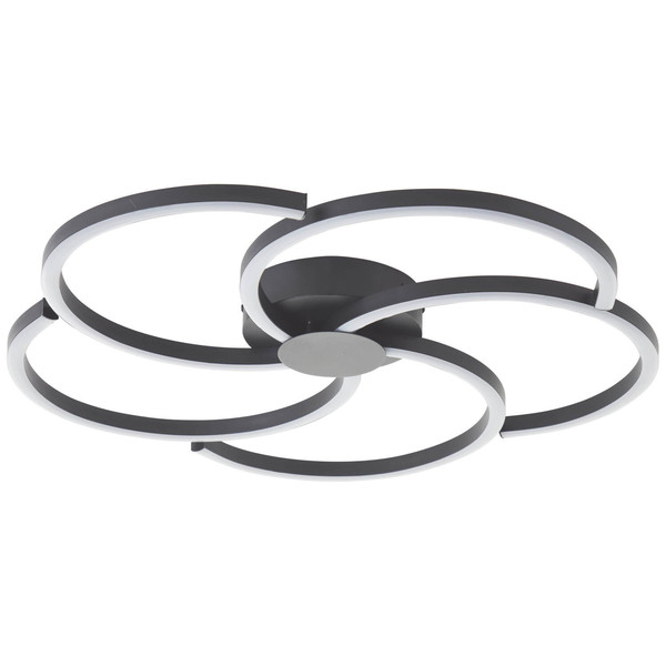 Brilliant Fico LED Deckenleuchte 52cm 32W Warmweiß Schwarz G80661/06