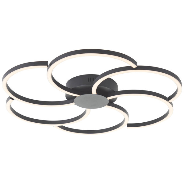 Brilliant Fico LED Deckenleuchte 65cm 32W Schwarz G80662/06