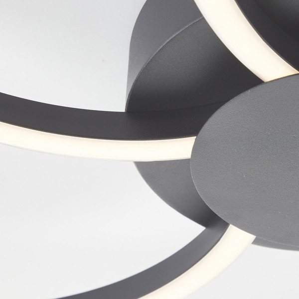Brilliant Fico LED Deckenleuchte 65cm 32W Schwarz G80662/06