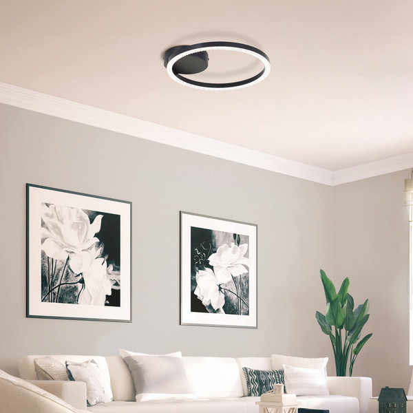 Brilliant Aurelia LED Deckenleuchte 30x31cm 12W Neutralweiß Schwarz G80765/06