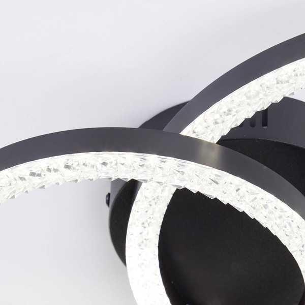 Brilliant Aurelia LED Deckenleuchte 30x40cm 20W Neutralweiß Schwarz G80766/06
