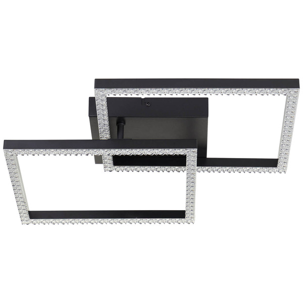 Brilliant Ranni LED Deckenleuchte 41x41cm 20W Neutralweiß Schwarz G80775/06