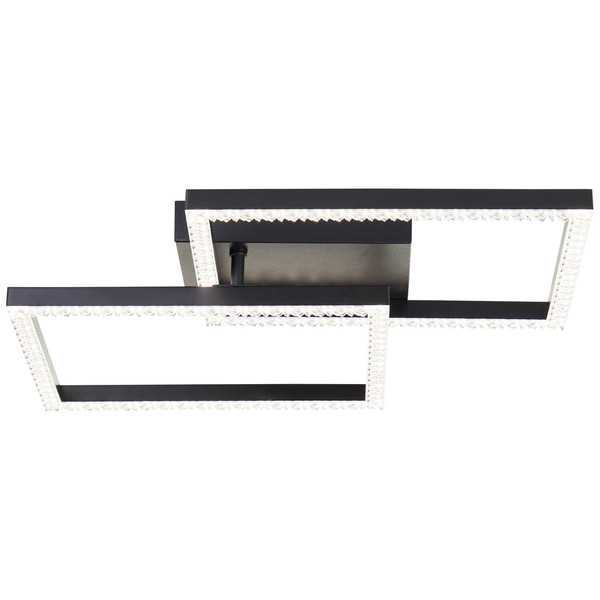 Brilliant Ranni LED Deckenleuchte 41x41cm 20W Neutralweiß Schwarz G80775/06