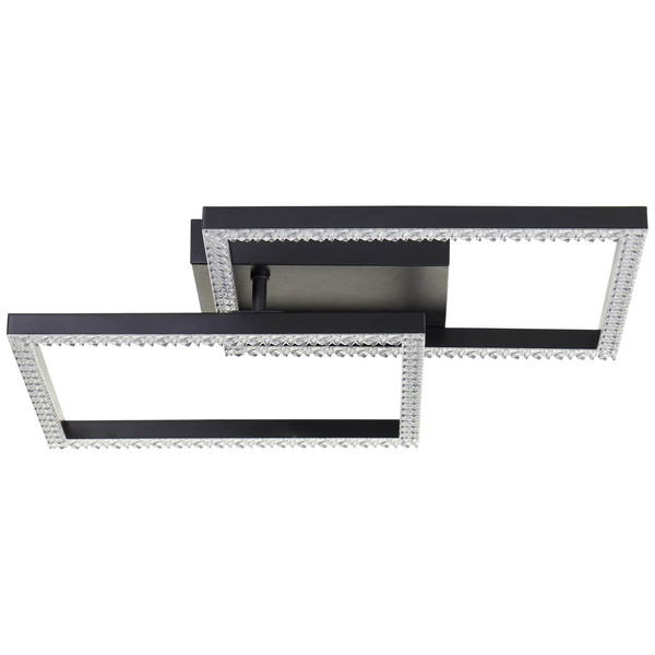 Brilliant Ranni LED Deckenleuchte 41x41cm 20W Neutralweiß Schwarz G80775/06