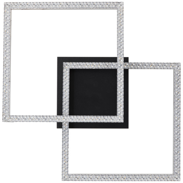 Brilliant Ranni LED Deckenleuchte 41x41cm 20W Neutralweiß Schwarz G80775/06