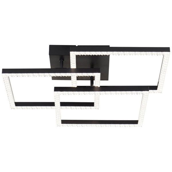 Brilliant Ranni LED Deckenleuchte 46,x46,5cm 28W Neutralweiß Schwarz G80776/06