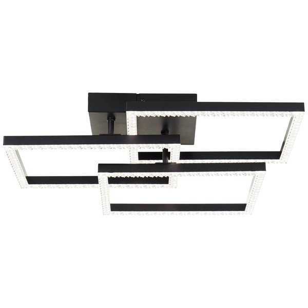 Brilliant Ranni LED Deckenleuchte 46,x46,5cm 28W Neutralweiß Schwarz G80776/06