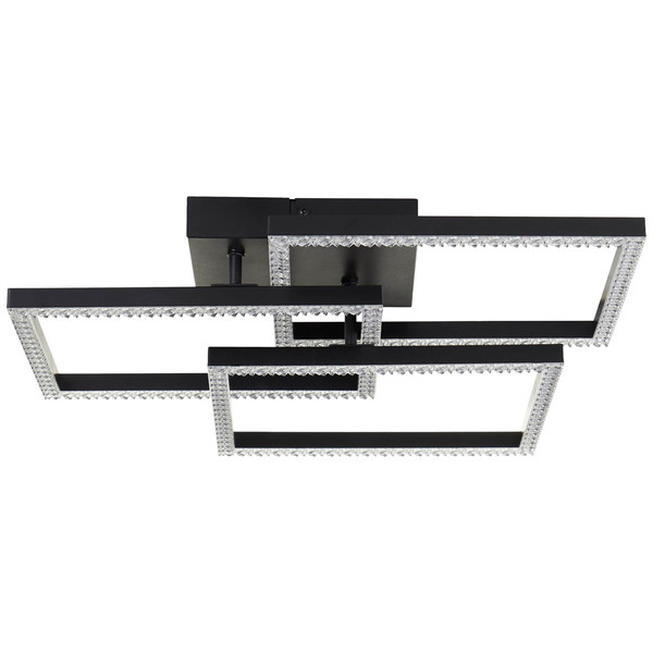 Brilliant Ranni LED Deckenleuchte 46,x46,5cm 28W Neutralweiß Schwarz G80776/06