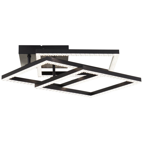 Brilliant Ranni LED Deckenleuchte 46,x46,5cm 28W Neutralweiß Schwarz G80776/06