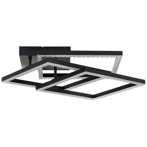 Brilliant Ranni LED Deckenleuchte 46,x46,5cm 28W Neutralweiß Schwarz G80776/06