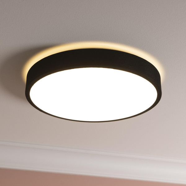 Brilliant Filiz LED Deckenleuchte 38,5cm 24W Warmweiß Schwarz Weiß G80820/76