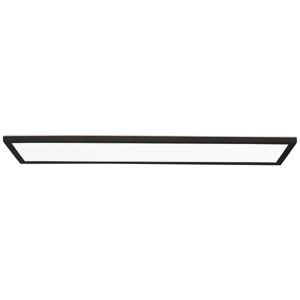Brilliant Milton LED Deckenaufbau-Paneel 25x96cm 24W Neutralweiß IP44 Schwarz Weiß G80875A76