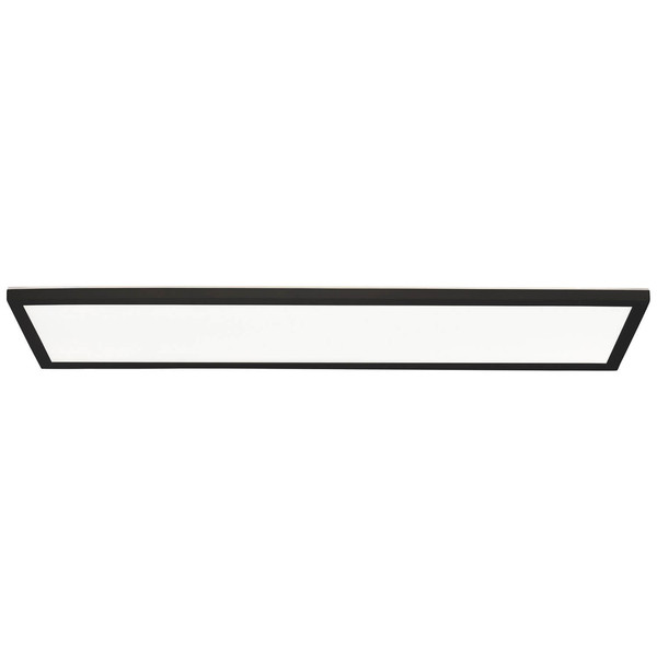 Brilliant Milton LED Deckenaufbau-Paneel 25x96cm 24W Neutralweiß IP44 Schwarz Weiß G80875A76