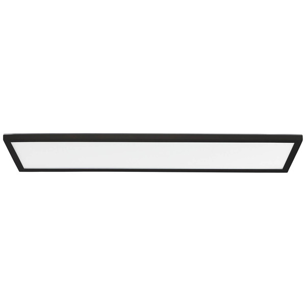 Brilliant Milton LED Deckenaufbau-Paneel 25x96cm 24W Neutralweiß IP44 Schwarz Weiß G80875A76
