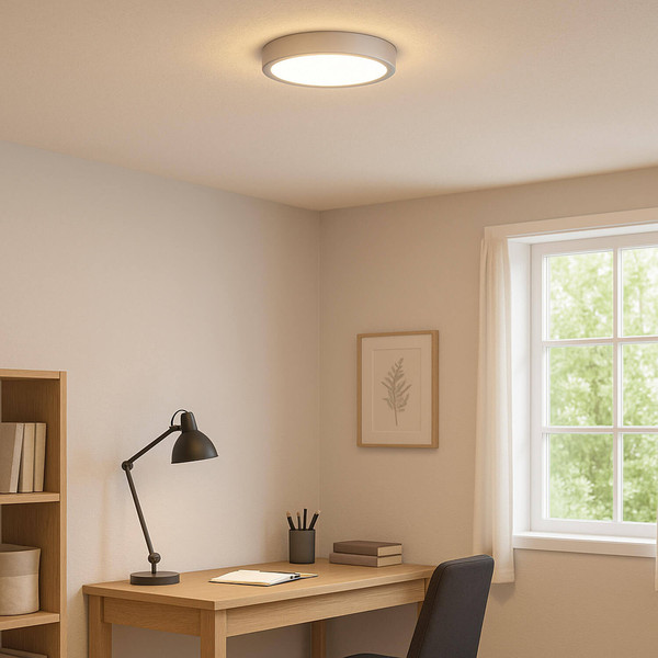 Brilliant Navara LED Deckenleuchte 27,5cm 18W Neutralweiß IP44 Silber G80885/88