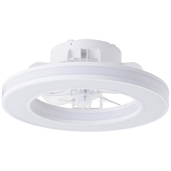 Brilliant Mondello LED Deckenleuchte 42cm mit Ventilator 26W Weiß Ventilator, Nachtlicht, Timer G80915/05