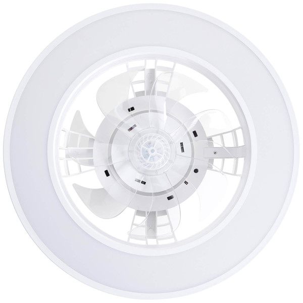 Brilliant Mondello LED Deckenleuchte 42cm mit Ventilator 26W Weiß Ventilator, Nachtlicht, Timer G80915/05