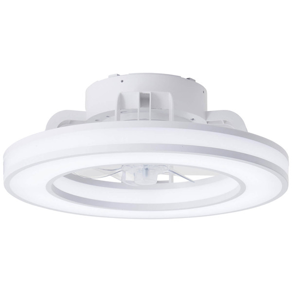 Brilliant Mondello LED Deckenleuchte 42cm mit Ventilator 26W Weiß Ventilator, Nachtlicht, Timer G80915/05