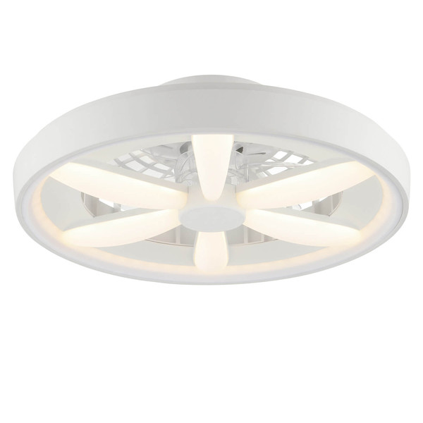 Brilliant Gaiano LED Deckenleuchte 48cm mit Ventilator 48W Weiß Ventilator, Timer, Nachtlicht G80935/05