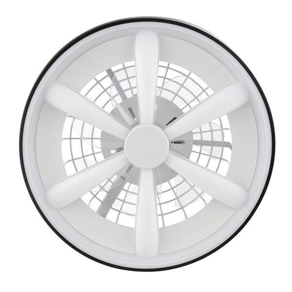 Brilliant Gaiano LED Deckenleuchte 48cm mit Ventilator 48W Schwarz Ventilator, Timer, Nachtlicht G80935/06