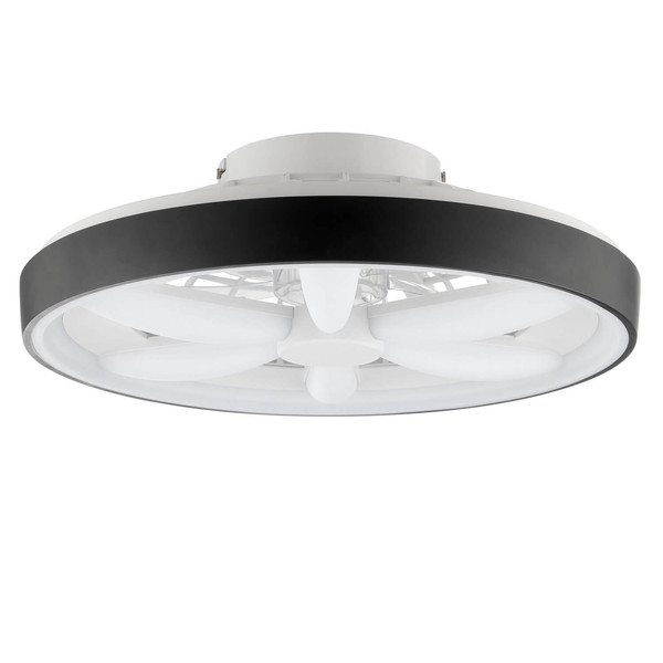 Brilliant Gaiano LED Deckenleuchte 48cm mit Ventilator 48W Schwarz Ventilator, Timer, Nachtlicht G80935/06