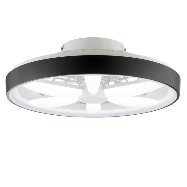 Brilliant Gaiano LED Deckenleuchte 48cm mit Ventilator 48W Schwarz Ventilator, Timer, Nachtlicht G80935/06