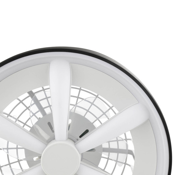 Brilliant Gaiano LED Deckenleuchte 48cm mit Ventilator 48W Schwarz Ventilator, Timer, Nachtlicht G80935/06