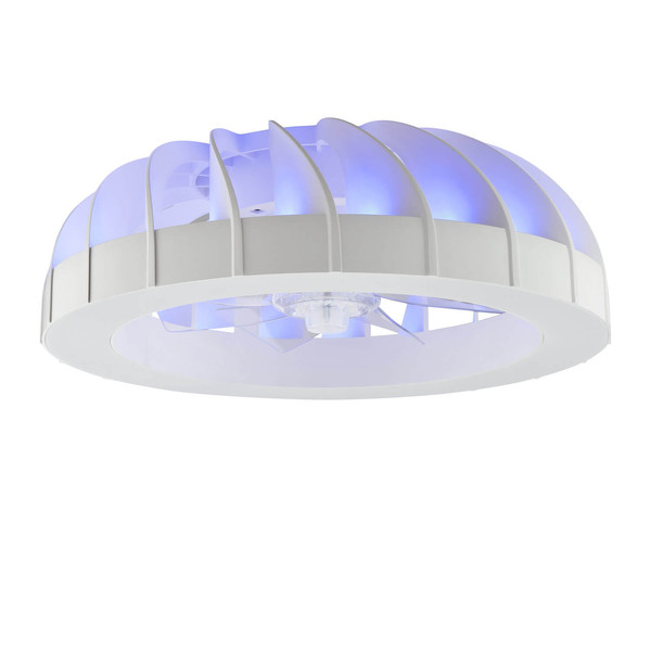 Brilliant Fanora LED Deckenleuchte 46cm mit Ventilator 30W Weiß Ventilator, Nachtlicht, Timer G81080/05
